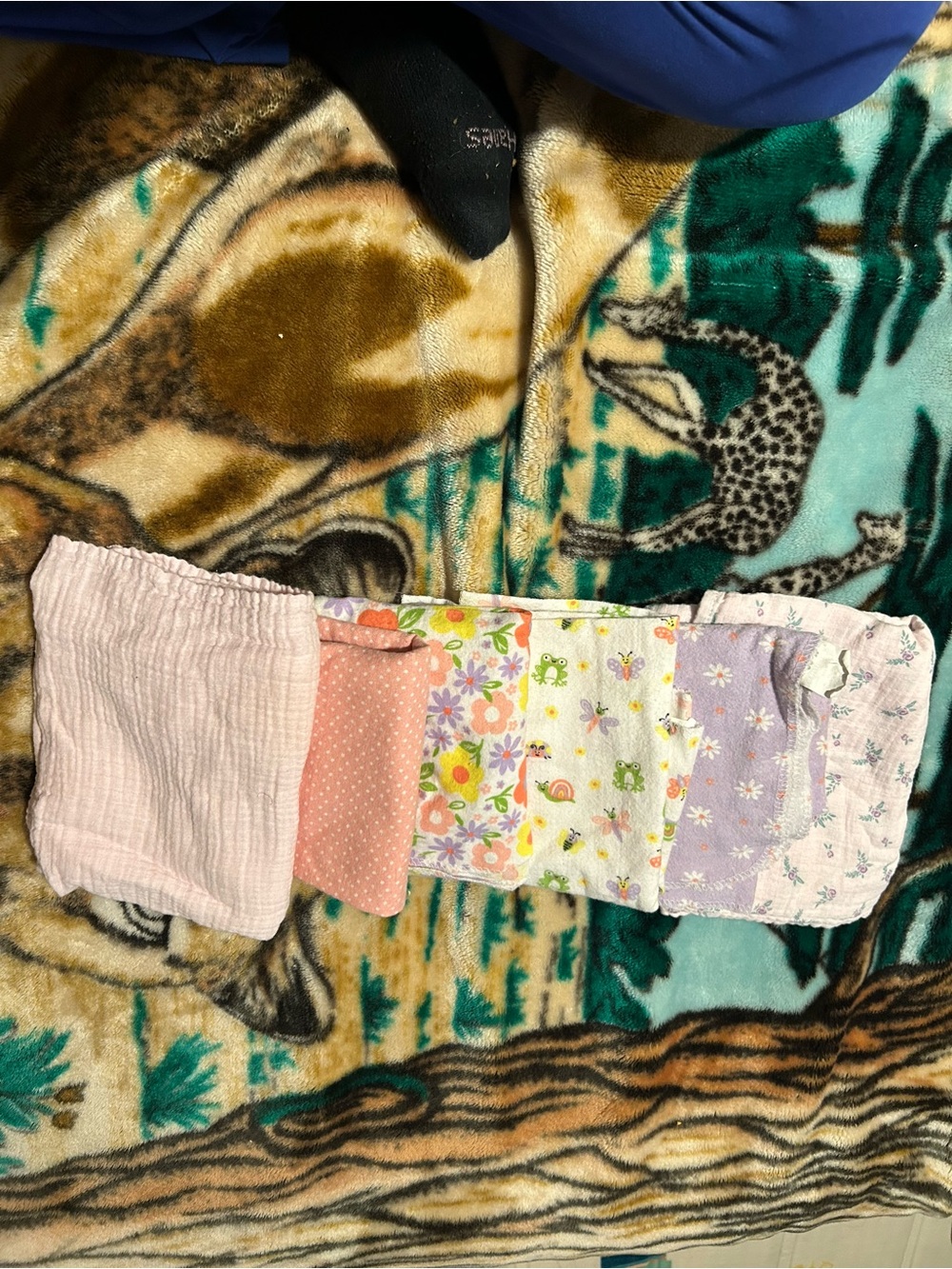 Baby Girls Multicolor Muslin Washcloths - Soft Cotton Set